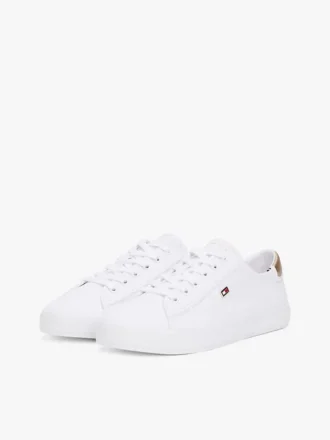 Canvas-Sneaker mit Metallic-Ferse