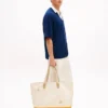 Canvas-Tragetasche mit Farbblock-Design