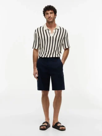 Cargo-Shorts aus Stretch-Twill mit lockerer Passform