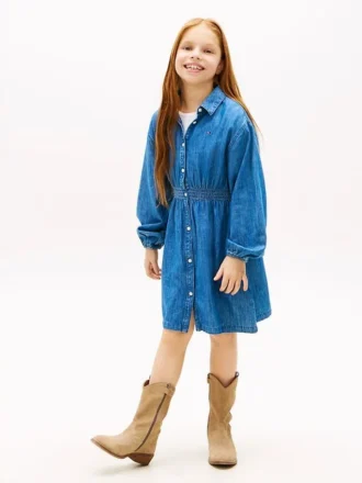 Chambray-Hemdkleid für Kinder Chambray-Hemdkleid für Kinder