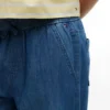 Chambray-Hose mit weitem Bein für Kinder