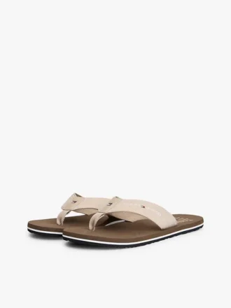 Chambray-Leinen-Flip-Flops Chambray-Leinen-Flip-Flops