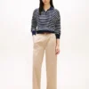 Chino mit Plissee aus Twill