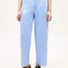 Chino mit Plissee aus Twill