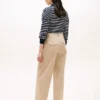 Chino mit Plissee aus Twill