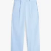 Chino mit Plissee aus Twill