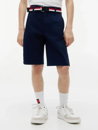Chino-Shorts mit Gürtel für Kinder