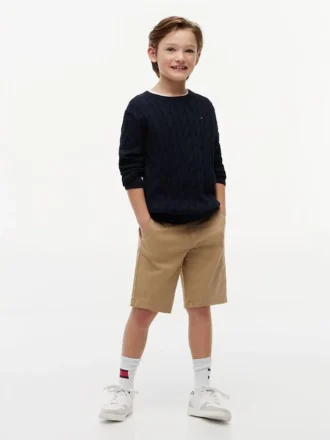 Chino-Shorts mit Gürtel für Kinder Chino-Shorts mit Gürtel für Kinder