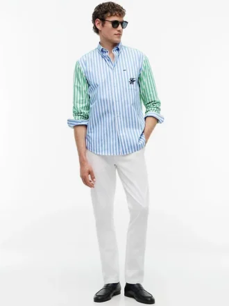 Classic Fit Mix Stripe Paper-Touch Hemd
