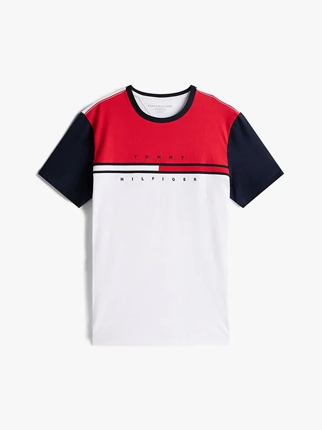 Colorblock Flag Stripe Logo T-Shirt Colorblock Flag Stripe Logo T-Shirt