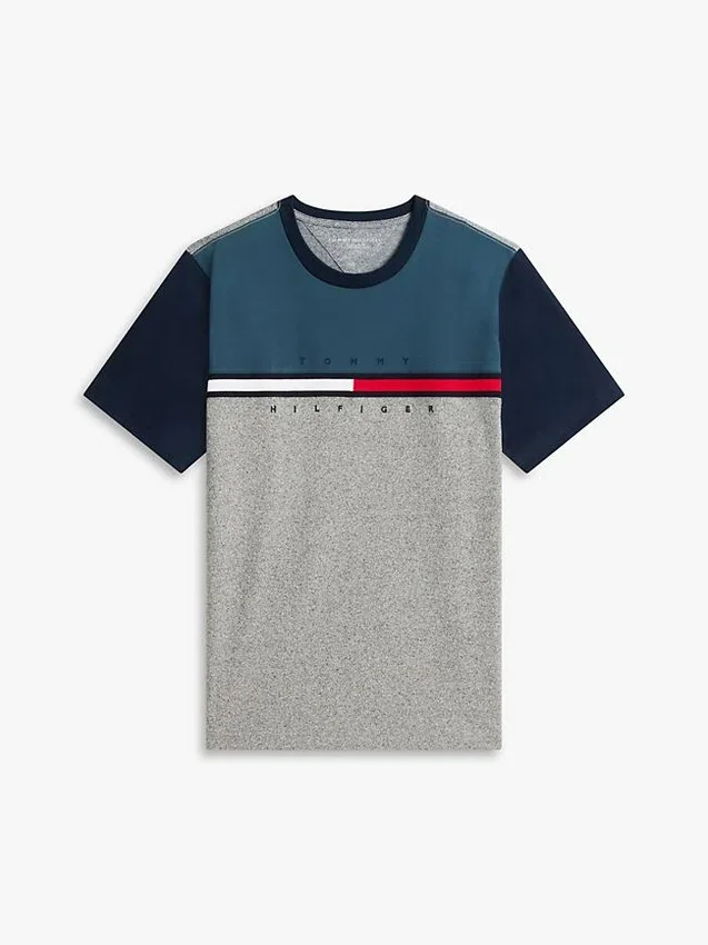 Colorblock Flag Stripe Logo T-Shirt Colorblock Flag Stripe Logo T-Shirt