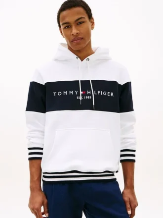 Colorblock-Logo-Hoodie