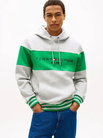 Colorblock-Logo-Hoodie