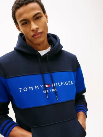 Colorblock-Logo-Hoodie