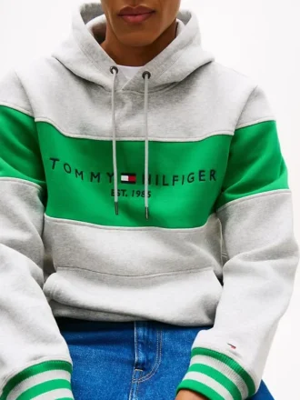 Colorblock-Logo-Hoodie