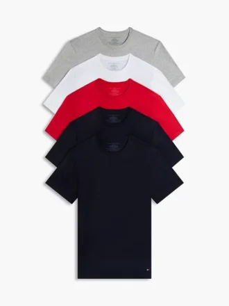 Cotton Classics Unterhemd mit Rundhalsausschnitt, 5er-Pack