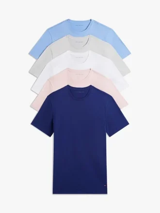 Cotton Classics Unterhemd mit Rundhalsausschnitt, 5er-Pack