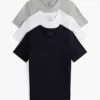 Cotton Classics Unterhemd mit V-Ausschnitt, 3er-Pack