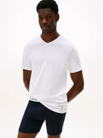 Cotton Classics Unterhemd mit V-Ausschnitt, 3er-Pack