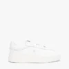 Court-Sneaker aus genarbtem Leder Court-Sneaker aus genarbtem Leder