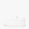 Court-Sneaker aus genarbtem Leder Court-Sneaker aus genarbtem Leder