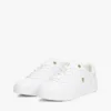 Court-Sneaker aus Leder mit Metallic-Akzenten Court-Sneaker aus Leder mit Metallic-Akzenten