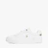 Court-Sneaker aus Leder mit Metallic-Akzenten Court-Sneaker aus Leder mit Metallic-Akzenten