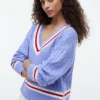 Cricket-Pullover mit Zopfmuster Cricket-Pullover mit Zopfmuster