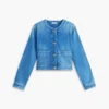 Damenjacke aus Denim mit mittlerer Waschung