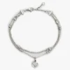 Doppellagiges Armband mit Herzanhänger Doppellagiges Armband mit Herzanhänger