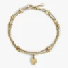 Doppellagiges Armband mit Herzanhänger Doppellagiges Armband mit Herzanhänger