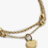 Doppellagiges Armband mit Herzanhänger Doppellagiges Armband mit Herzanhänger