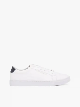 Einfarbiger Ledersneaker