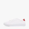 Einfarbiger Ledersneaker Einfarbiger Ledersneaker