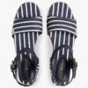 Espadrille mit Keilabsatz und bretonischen Streifen Espadrille mit Keilabsatz und bretonischen Streifen