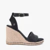 Espadrille-Sandale mit Keilabsatz aus Raffia