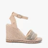 Espadrille-Sandale mit Keilabsatz aus Raffia Espadrille-Sandale mit Keilabsatz aus Raffia