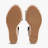 Espadrille-Sandale mit Keilabsatz aus Raffia