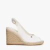 Espadrille-Sandale mit Keilabsatz und Fersenriemen Espadrille-Sandale mit Keilabsatz und Fersenriemen