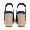 Espadrille-Sandale mit Keilabsatz und Fersenriemen Espadrille-Sandale mit Keilabsatz und Fersenriemen