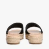 Espadrille-Sandale mit Schriftzug-Monogramm