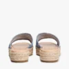 Espadrille-Sandale mit Schriftzug-Monogramm Espadrille-Sandale mit Schriftzug-Monogramm