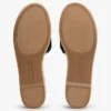 Espadrille-Sandale mit Schriftzug-Monogramm