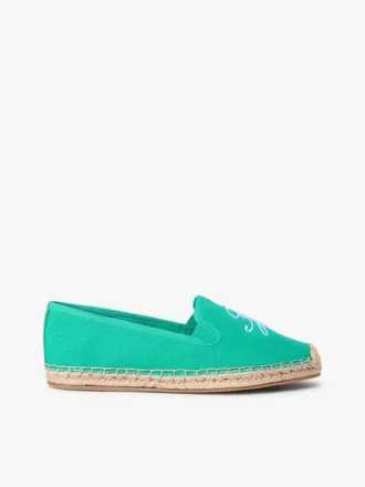 Espadrilles aus Canvas mit Schriftzug-Monogramm Espadrilles aus Canvas mit Schriftzug-Monogramm