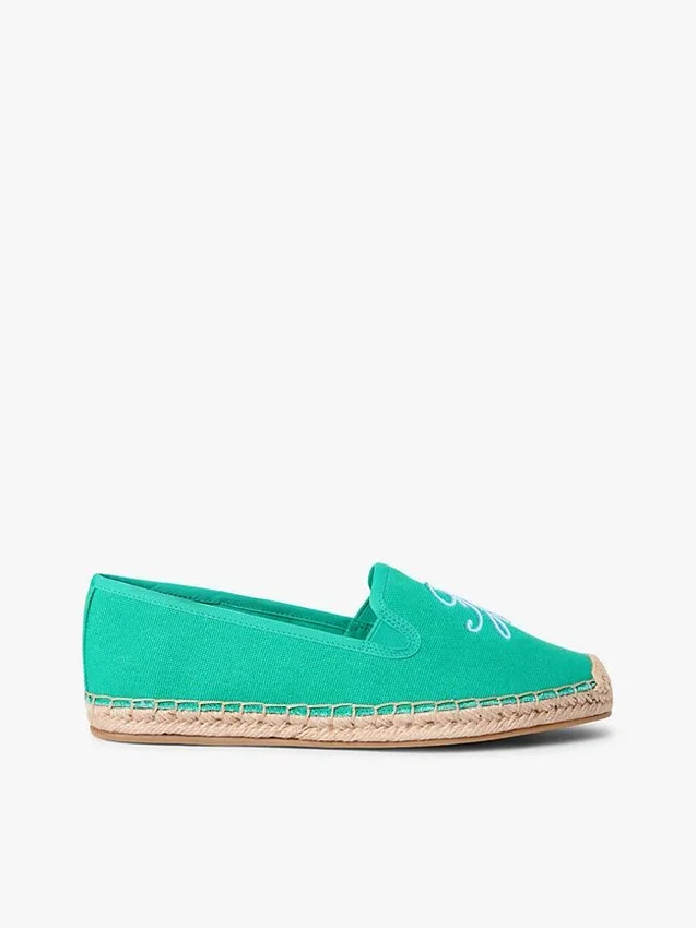 Espadrilles aus Canvas mit Schriftzug-Monogramm Espadrilles aus Canvas mit Schriftzug-Monogramm