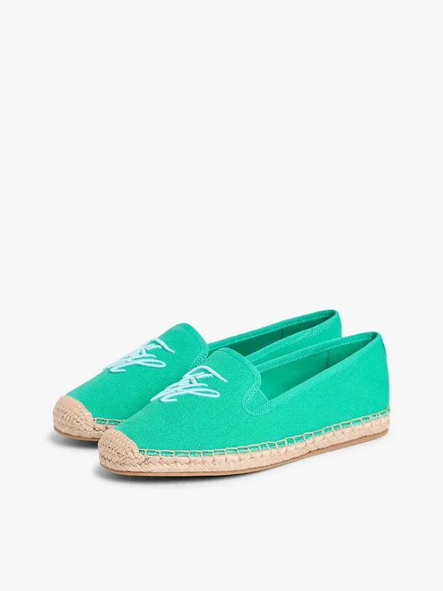 Espadrilles aus Canvas mit Schriftzug-Monogramm Espadrilles aus Canvas mit Schriftzug-Monogramm