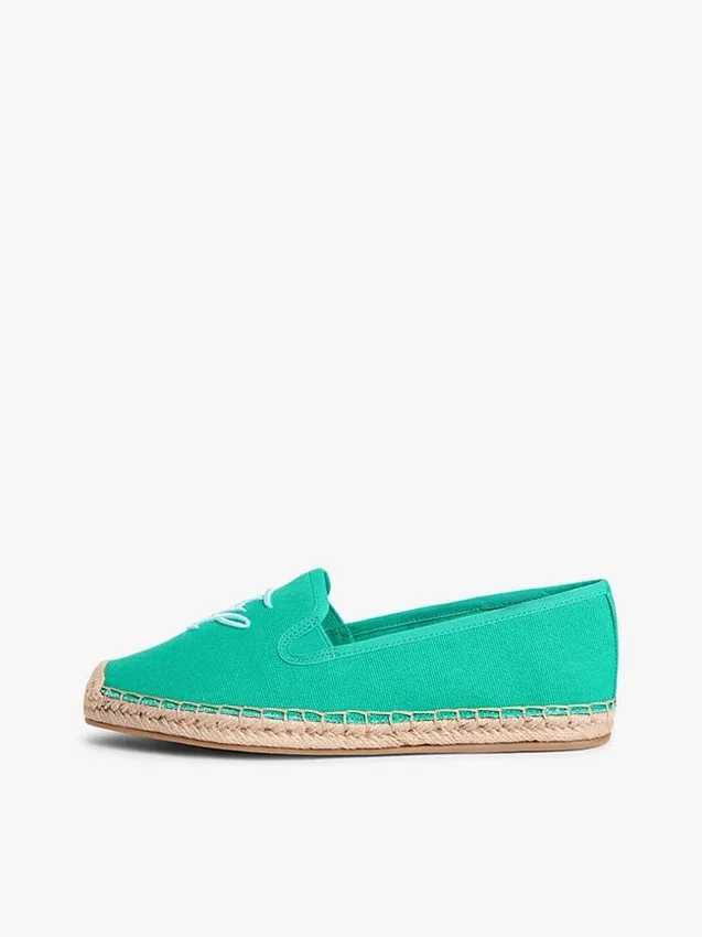 Espadrilles aus Canvas mit Schriftzug-Monogramm Espadrilles aus Canvas mit Schriftzug-Monogramm