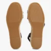 Espadrilles mit Lederriemen und Plateau Espadrilles mit Lederriemen und Plateau
