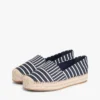 Espadrilles mit Streifenmuster und Plateausohle Espadrilles mit Streifenmuster und Plateausohle
