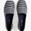 Espadrilles mit Streifenmuster und Plateausohle Espadrilles mit Streifenmuster und Plateausohle